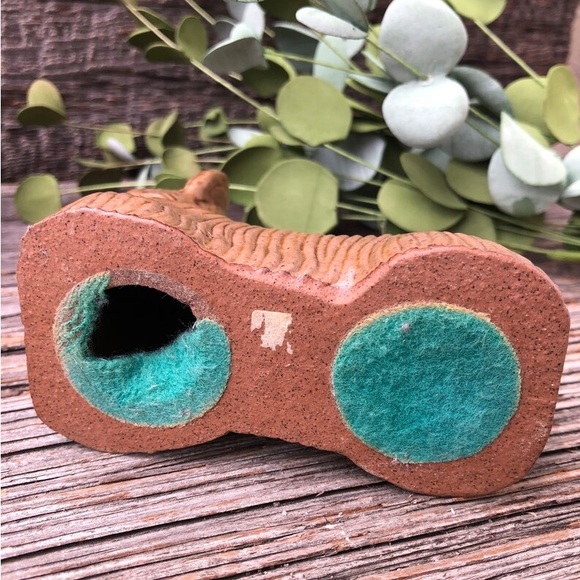 Cute Vintage Dog Figurine ceramic Maltese or Silky Terrier Vtg clay Terracotta🤎 - Picture 6 of 11